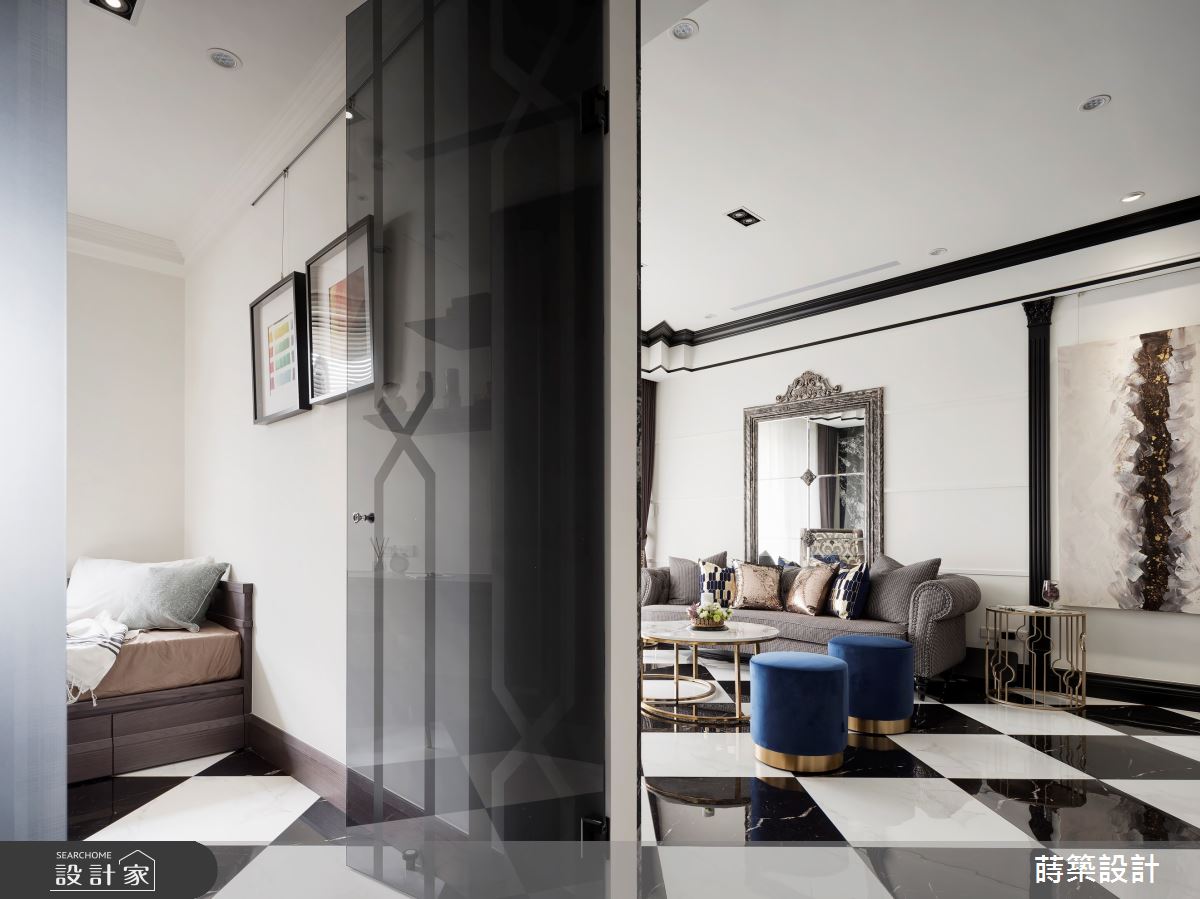 30坪新成屋(5年以下)＿新古典客廳書房臥榻案例圖片＿蒔築設計有限公司＿蒔築_44之14