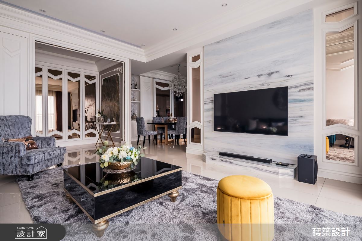 35坪新成屋(5年以下)＿新古典客廳案例圖片＿蒔築設計有限公司＿蒔築_45之2