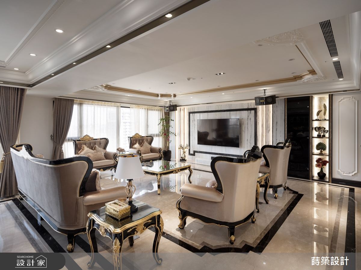 100坪新成屋(5年以下)＿新古典客廳案例圖片＿蒔築設計有限公司＿蒔築_53之7