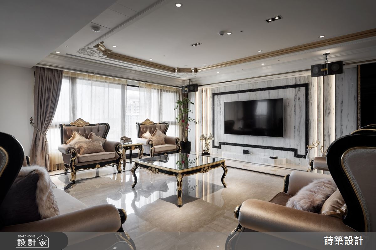 100坪新成屋(5年以下)＿新古典客廳案例圖片＿蒔築設計有限公司＿蒔築_53之6