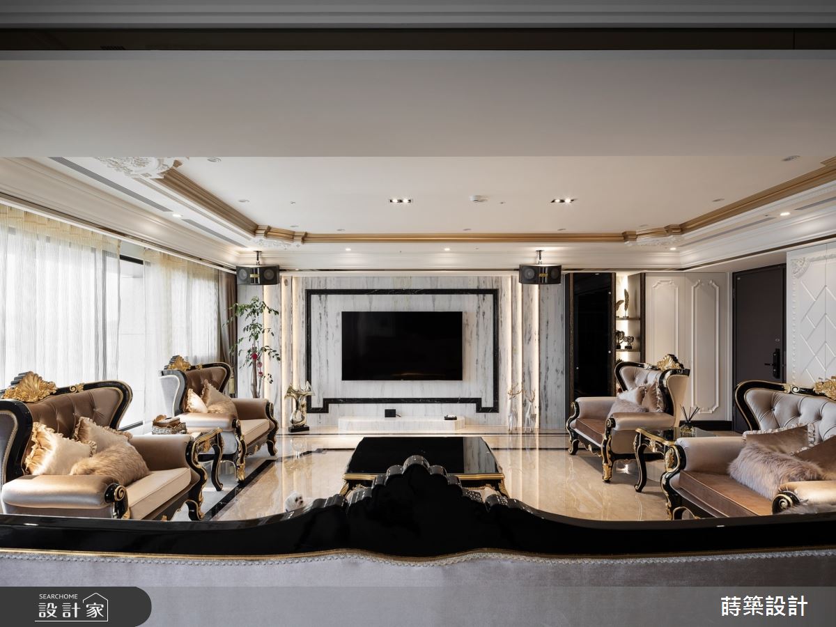 100坪新成屋(5年以下)＿新古典客廳案例圖片＿蒔築設計有限公司＿蒔築_53之5