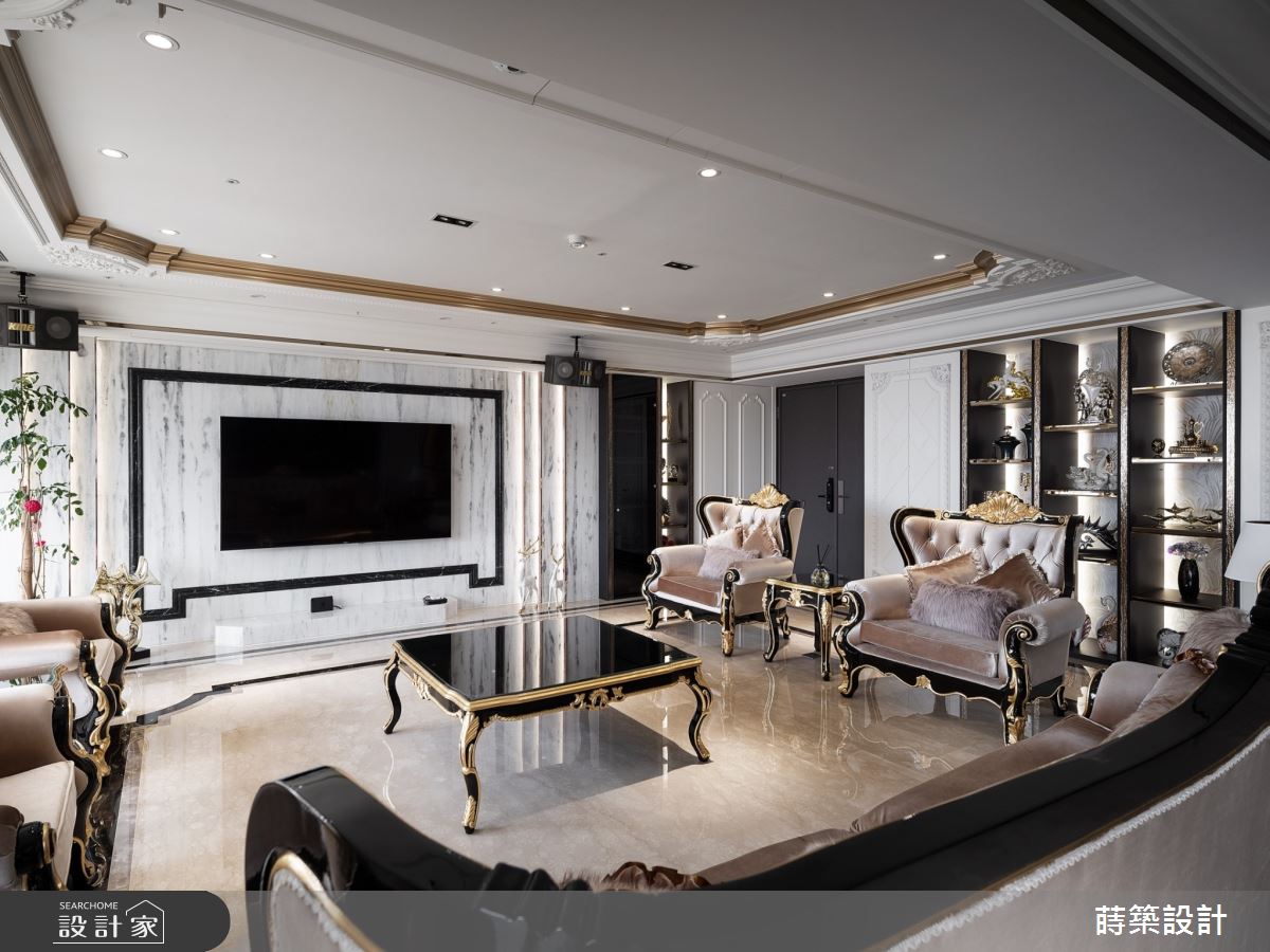 100坪新成屋(5年以下)＿新古典客廳案例圖片＿蒔築設計有限公司＿蒔築_53之4