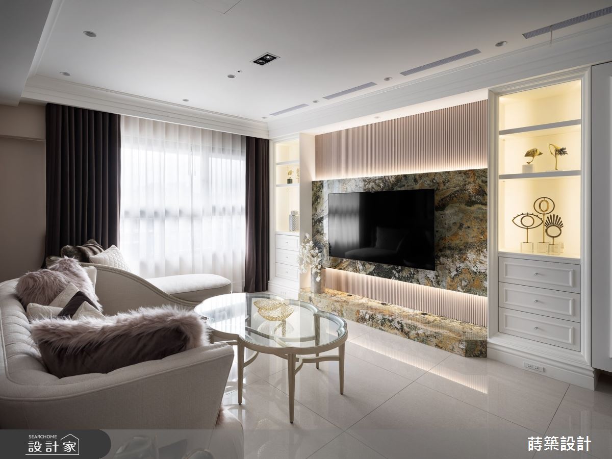 35坪新成屋(5年以下)＿新古典客廳案例圖片＿蒔築設計有限公司＿蒔築_57之5