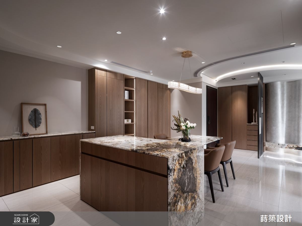 30坪新成屋(5年以下)＿現代人文風玄關餐廳中島案例圖片＿蒔築設計有限公司＿蒔築_59之11