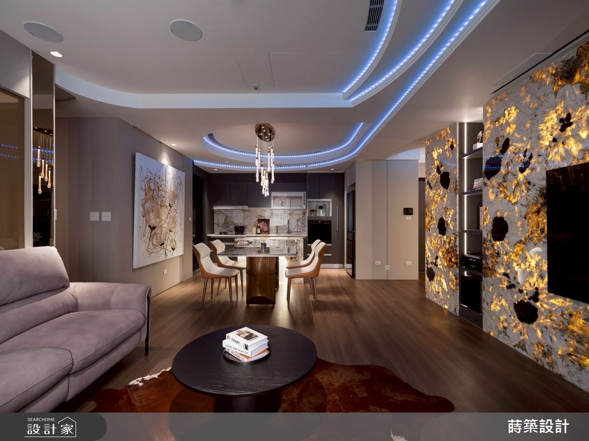 55坪新成屋(5年以下)＿現代風客廳餐廳廚房中島案例圖片＿蒔築設計有限公司＿蒔築_62之11