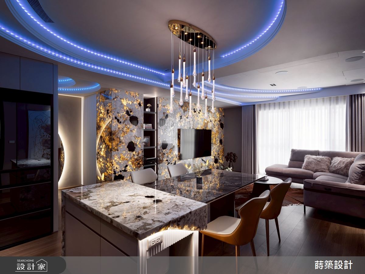 55坪新成屋(5年以下)＿現代風客廳餐廳中島案例圖片＿蒔築設計有限公司＿蒔築_62之15
