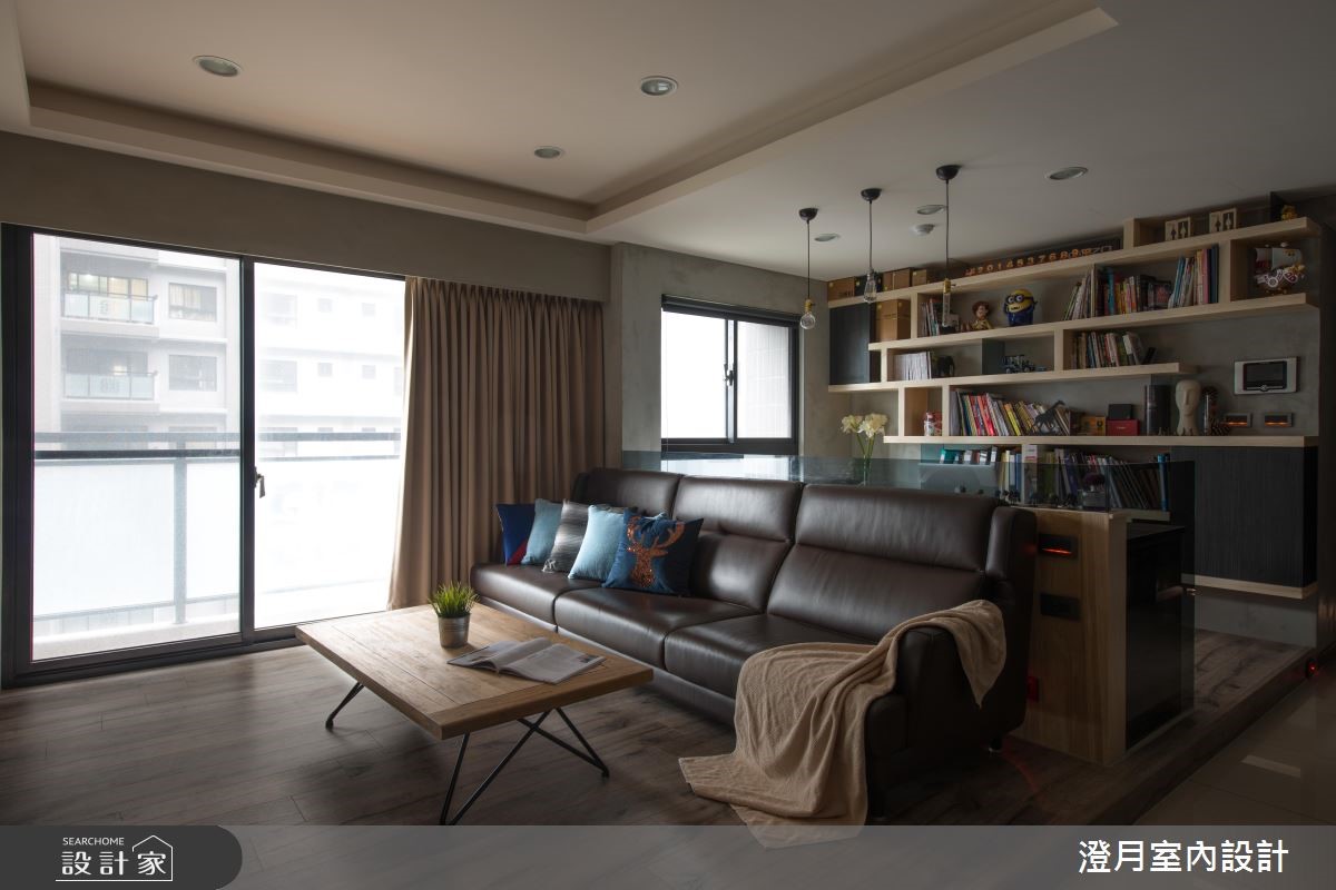 22坪新成屋(5年以下)＿工業風客廳案例圖片＿澄月室內設計＿澄月_03之3