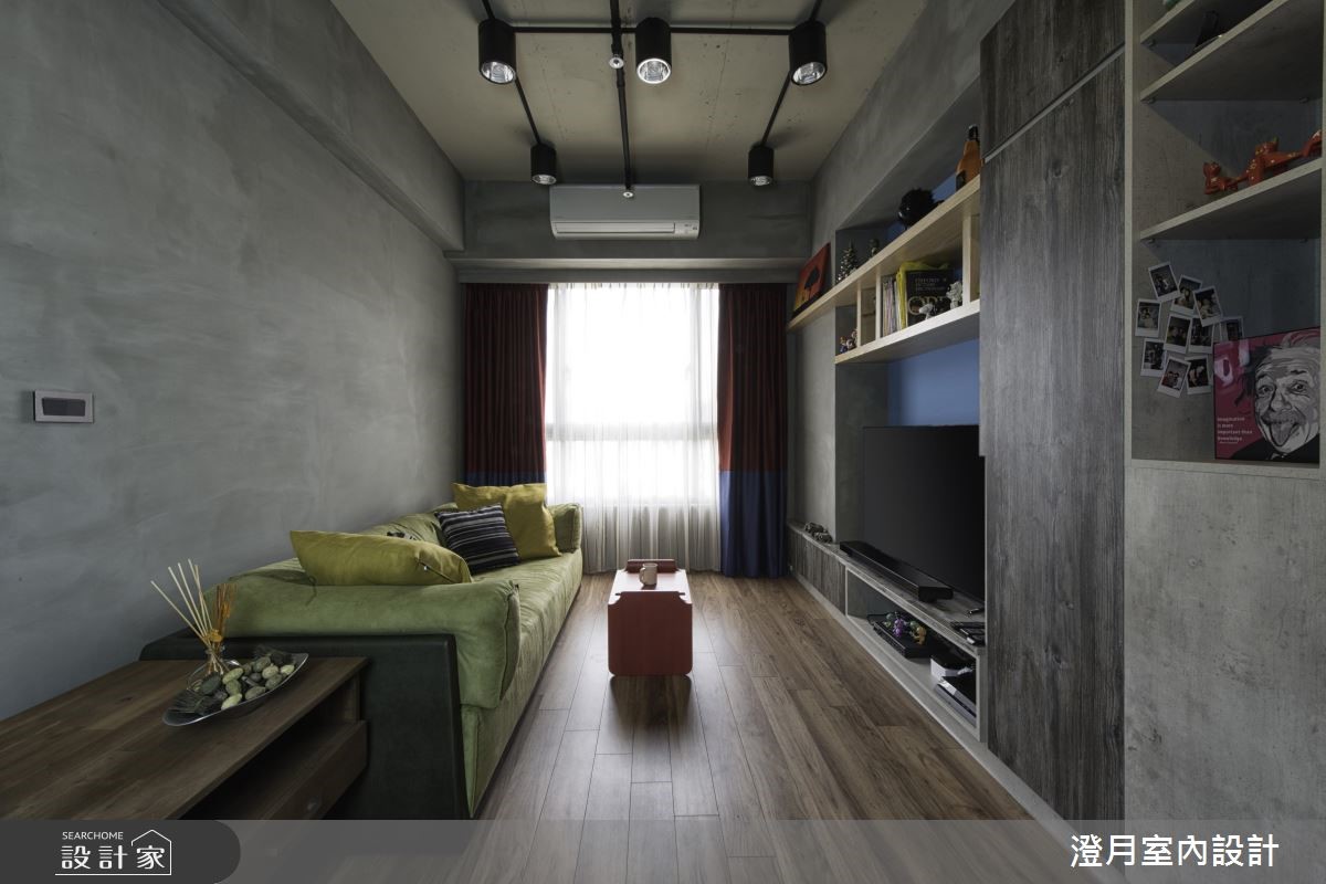 16坪新成屋(5年以下)＿工業風客廳案例圖片＿澄月室內設計＿澄月_04之2