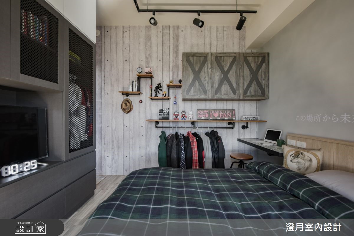 25坪新成屋(5年以下)＿工業風臥室案例圖片＿澄月室內設計＿澄月_05之10