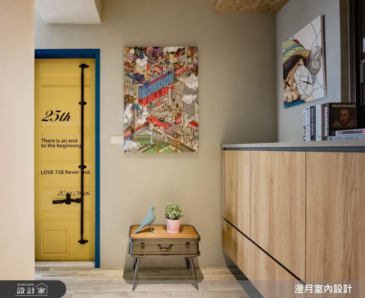 25坪新成屋(5年以下)＿工業風玄關案例圖片＿澄月室內設計＿澄月_05之3