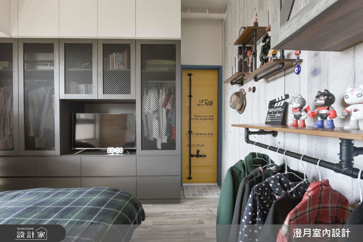 25坪新成屋(5年以下)＿工業風臥室案例圖片＿澄月室內設計＿澄月_05之12