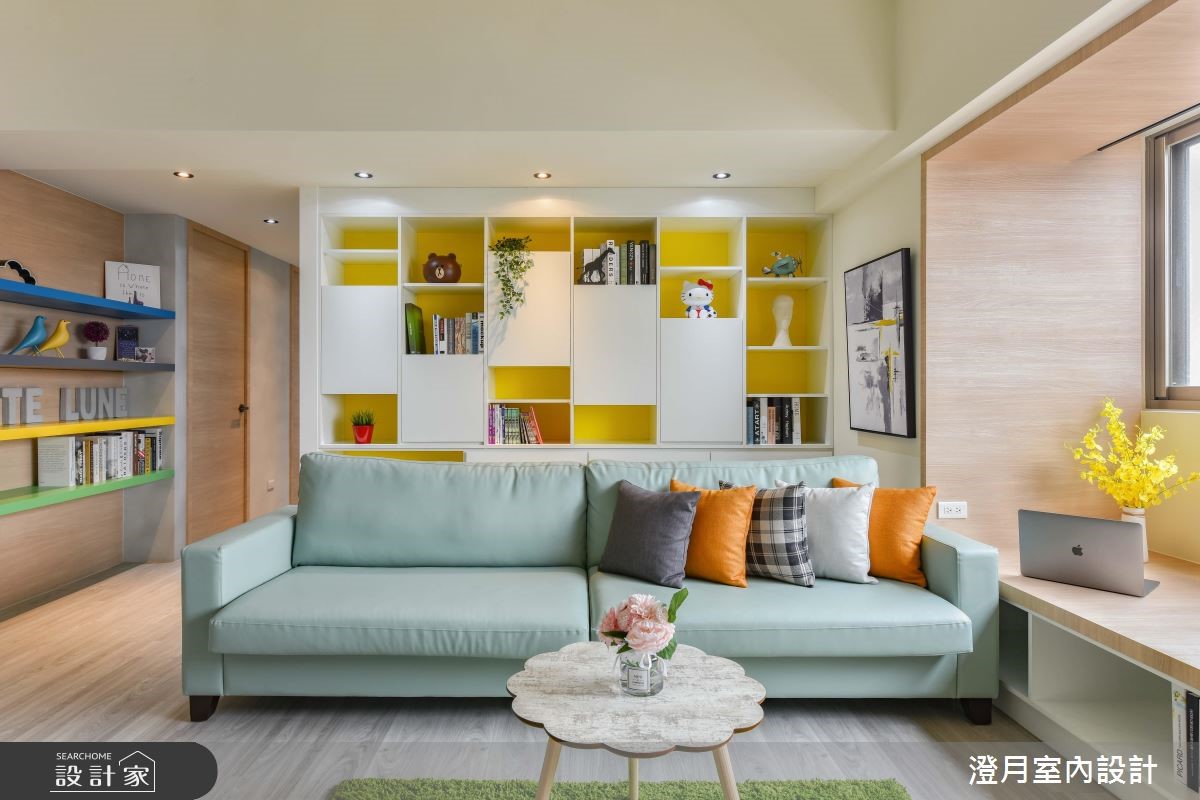 28坪中古屋(5~15年)＿現代風客廳案例圖片＿澄月室內設計＿澄月_06之5