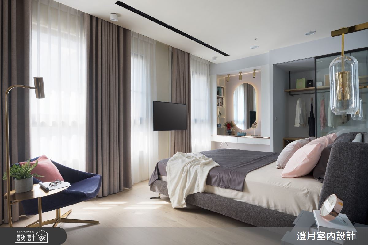 40坪新成屋(5年以下)＿混搭風臥室案例圖片＿澄月室內設計＿澄月_08之10