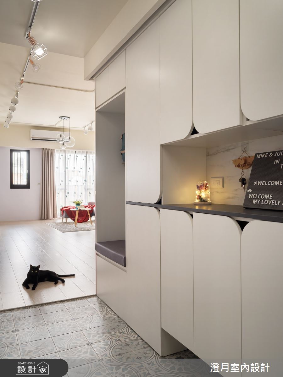 30坪新成屋(5年以下)＿北歐風玄關案例圖片＿澄月室內設計＿澄月_09之1
