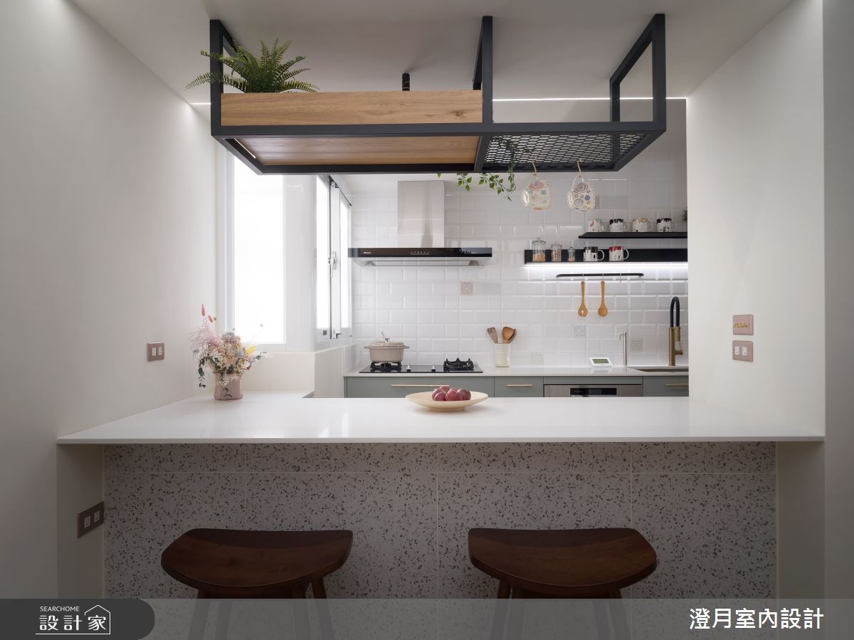 35坪老屋(16~30年)＿北歐風廚房吧檯案例圖片＿澄月室內設計＿澄月_13之11