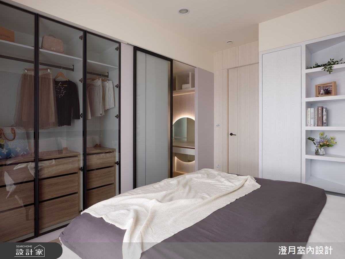 40坪新成屋(5年以下)＿現代風臥室更衣間案例圖片＿澄月室內設計＿澄月_14之8