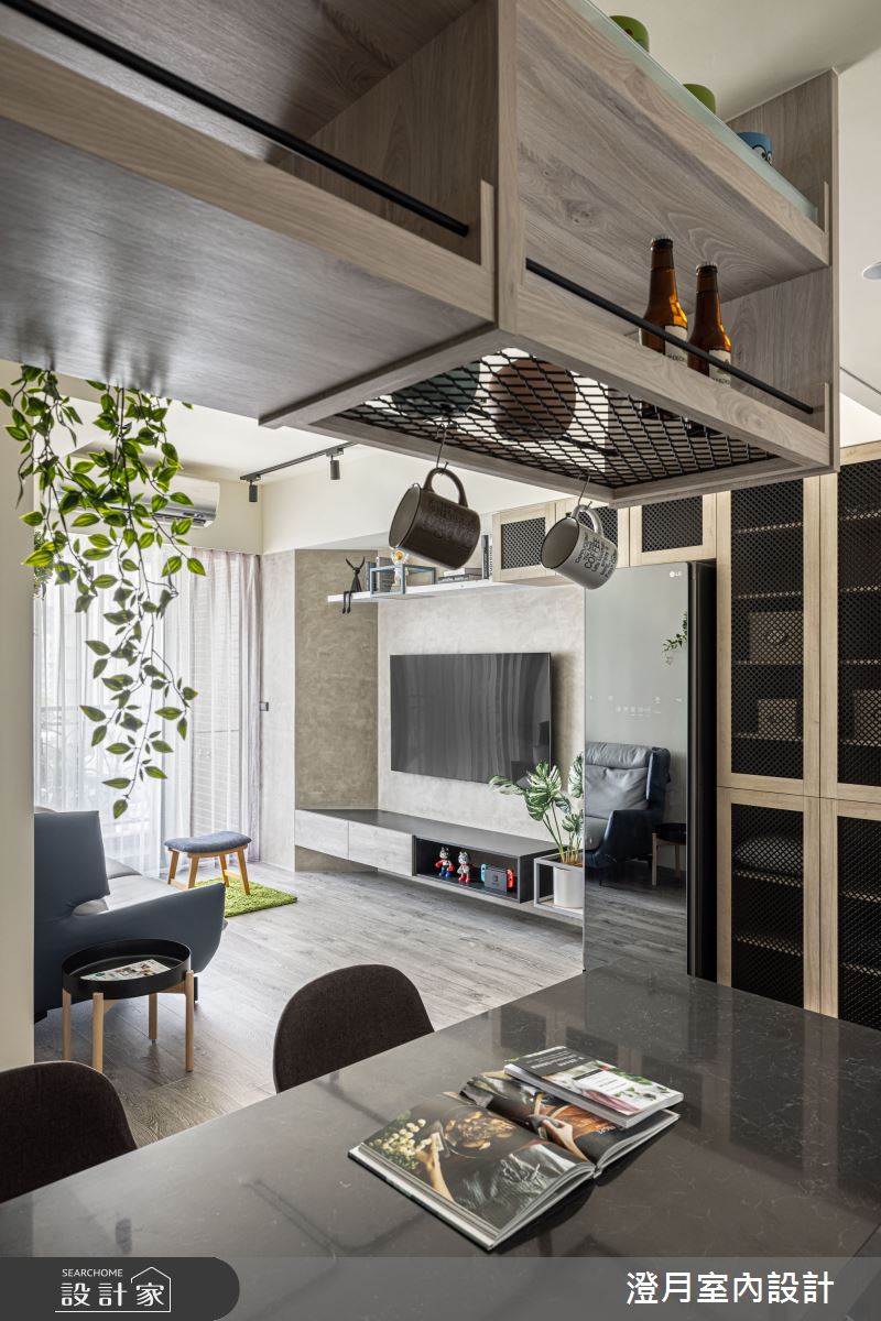 18坪新成屋(5年以下)＿工業風客廳吧檯案例圖片＿澄月室內設計＿澄月_17之11