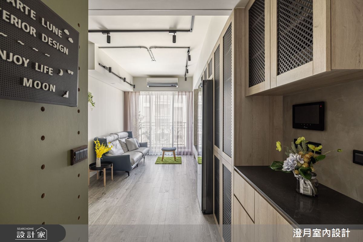 18坪新成屋(5年以下)＿工業風玄關客廳案例圖片＿澄月室內設計＿澄月_17之3