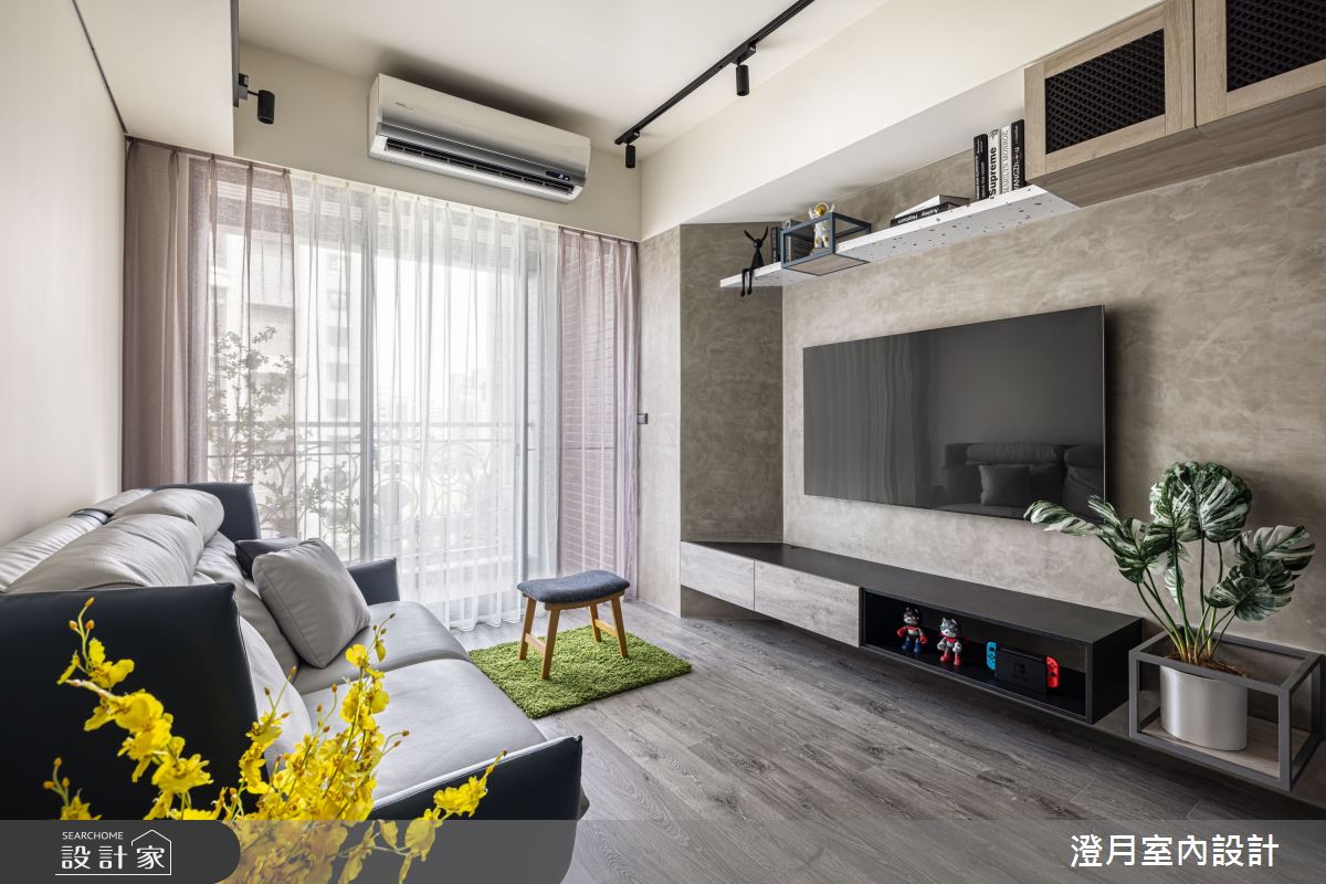18坪新成屋(5年以下)＿工業風客廳案例圖片＿澄月室內設計＿澄月_17之5
