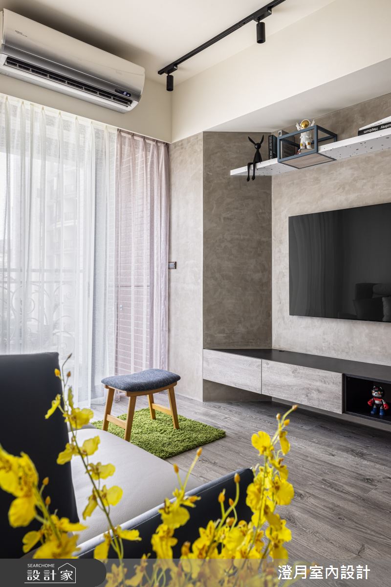 18坪新成屋(5年以下)＿工業風客廳案例圖片＿澄月室內設計＿澄月_17之6