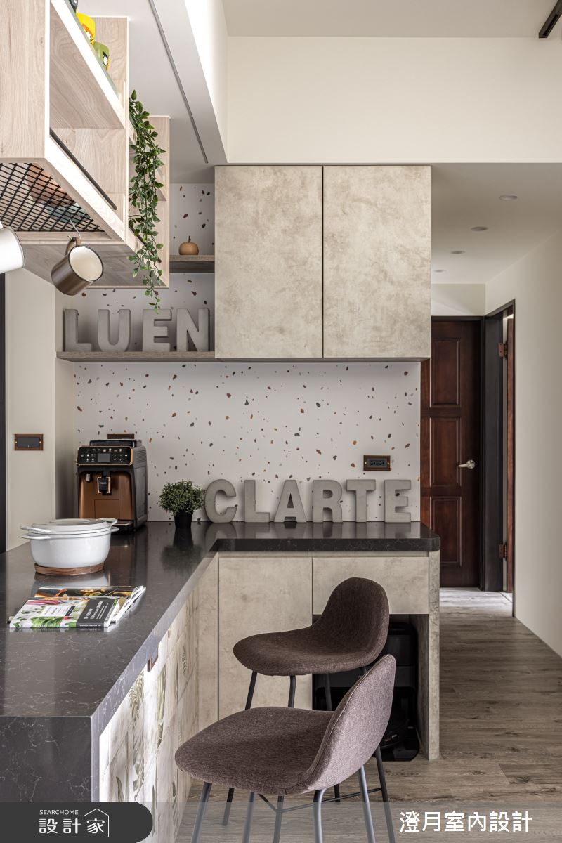 18坪新成屋(5年以下)＿工業風吧檯案例圖片＿澄月室內設計＿澄月_17之19