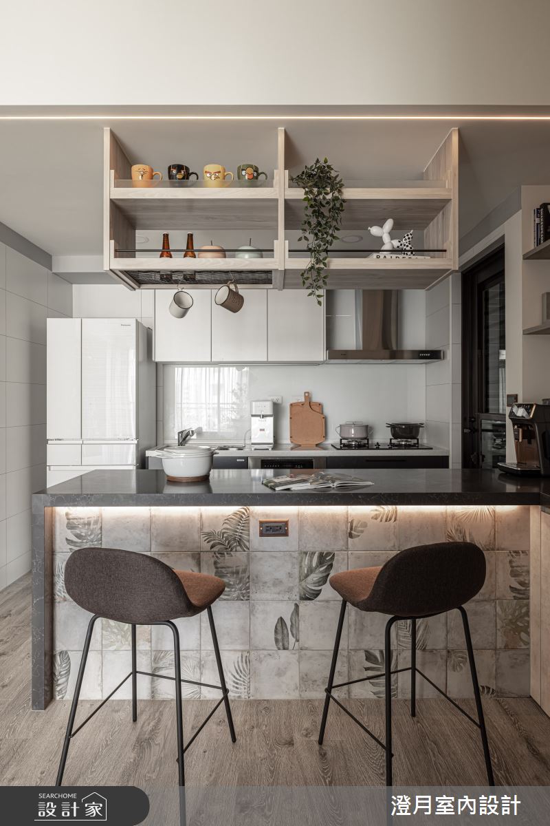18坪新成屋(5年以下)＿工業風廚房吧檯案例圖片＿澄月室內設計＿澄月_17之16