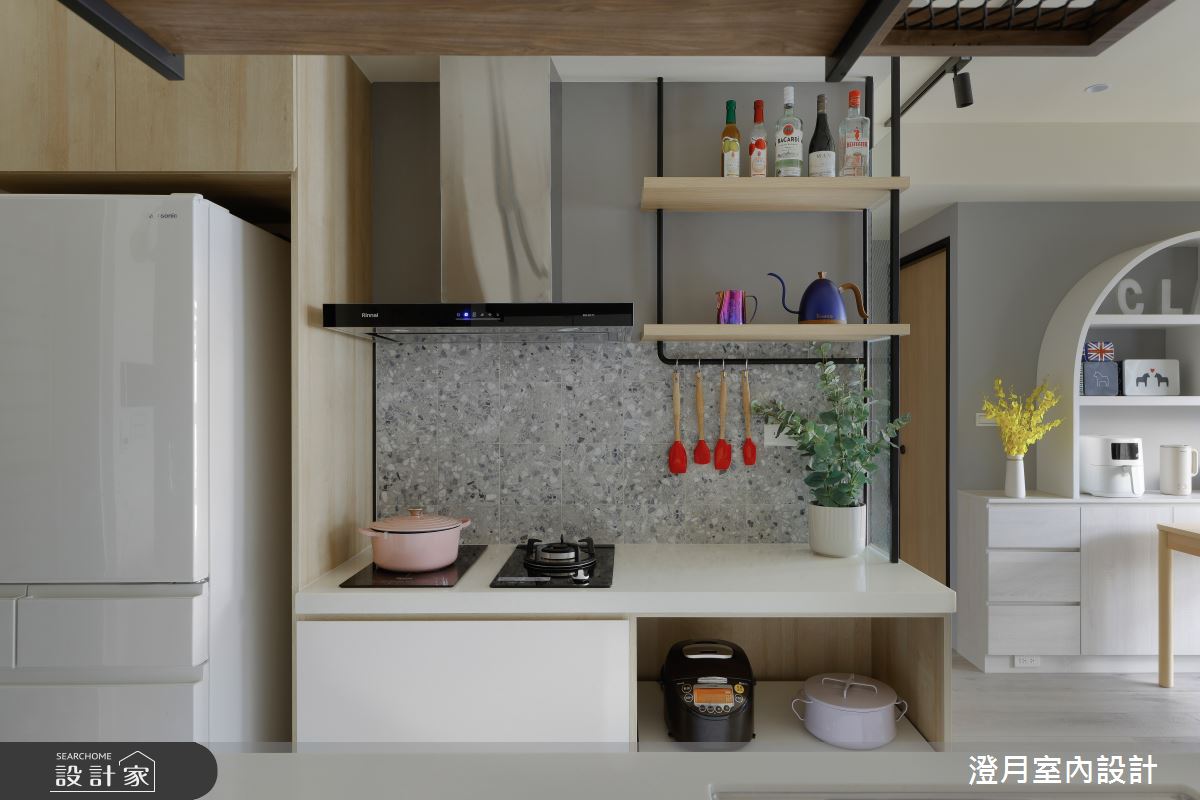 15坪新成屋(5年以下)＿北歐風廚房案例圖片＿澄月室內設計＿澄月_19之11