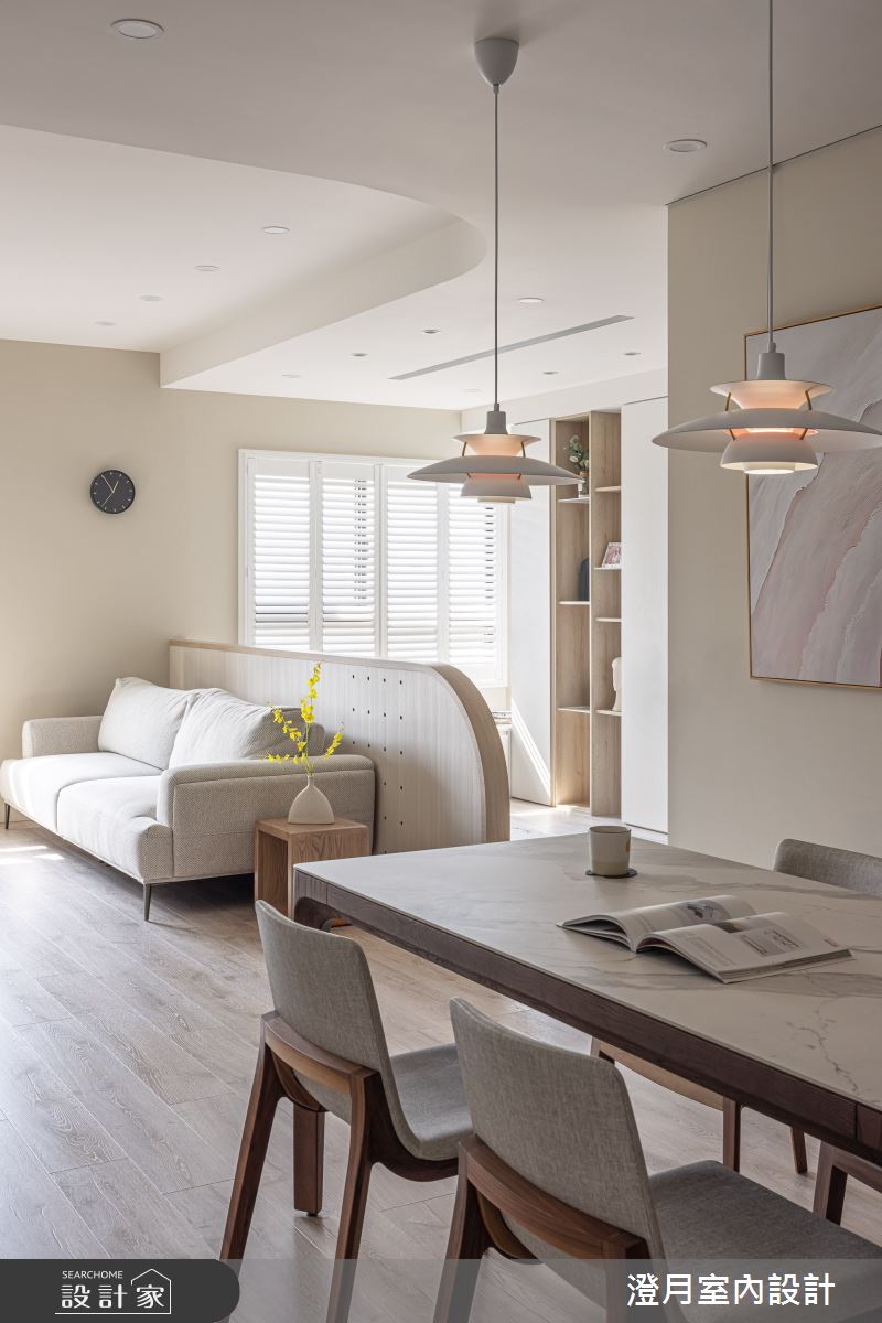 30坪毛胚屋＿北歐風客廳餐廳案例圖片＿澄月室內設計＿澄月_20之12