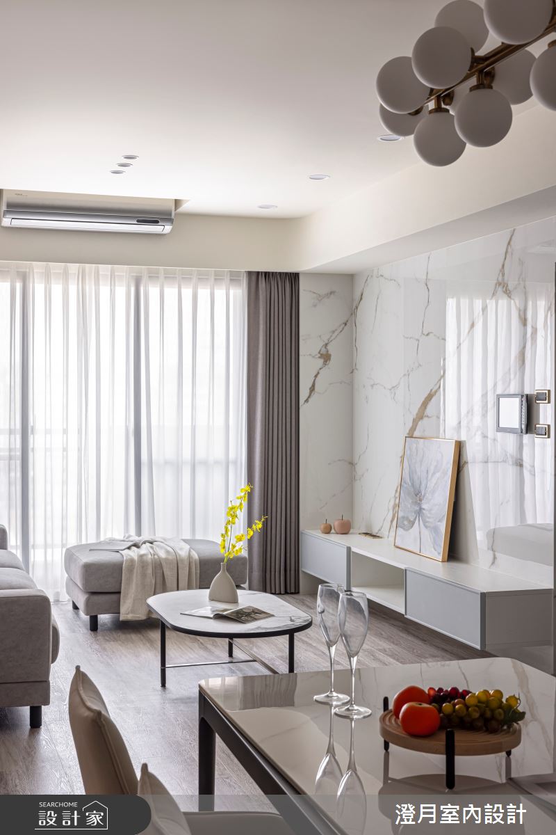 45坪預售屋＿現代輕美式風客廳餐廳案例圖片＿澄月室內設計＿澄月_21之2