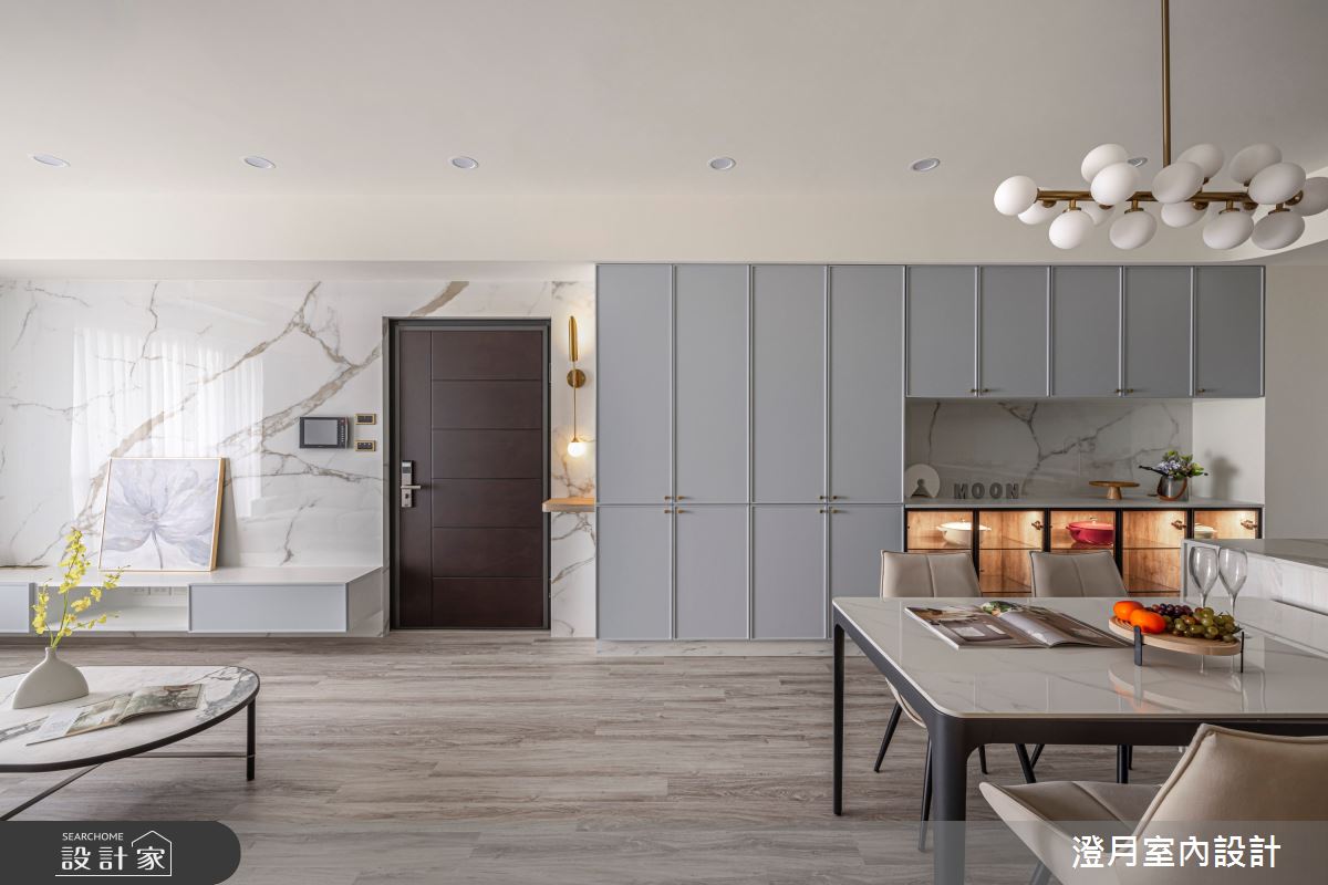 45坪預售屋＿現代輕美式風玄關客廳餐廳案例圖片＿澄月室內設計＿澄月_21之7