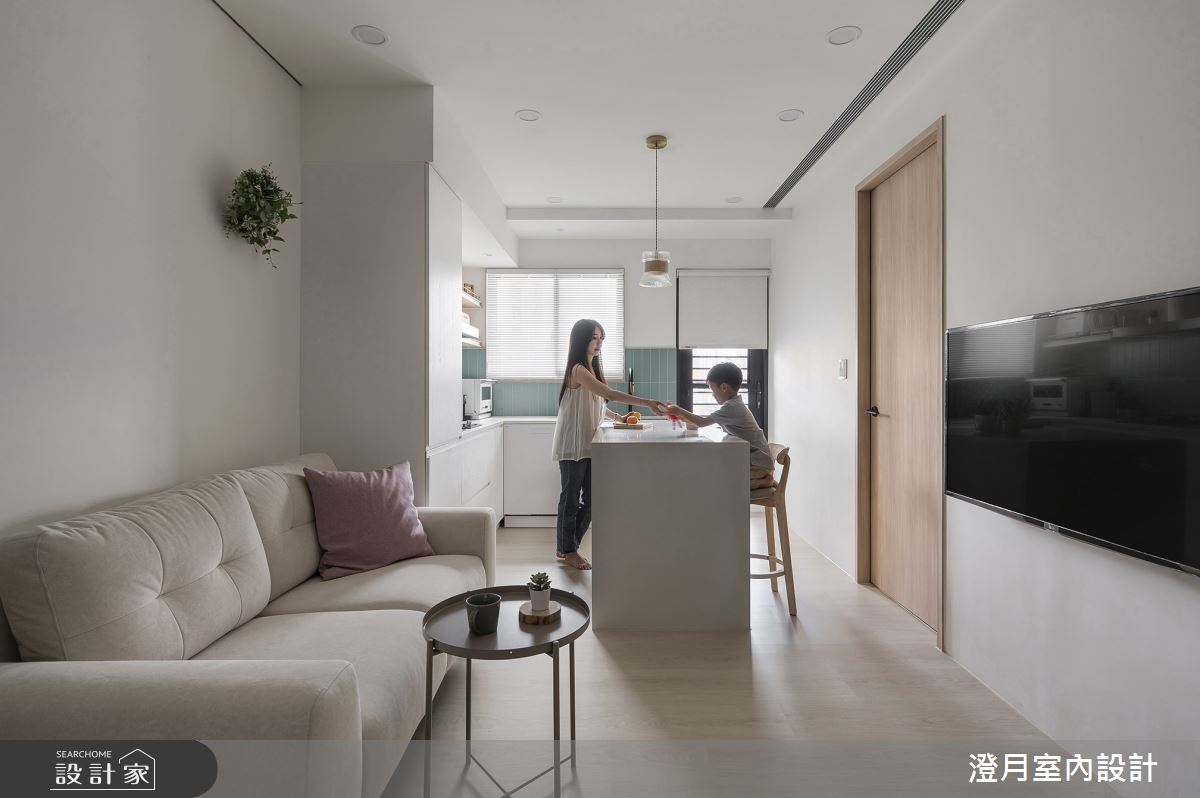 11坪預售屋＿日式無印風客廳廚房中島案例圖片＿澄月室內設計＿澄月_22之7