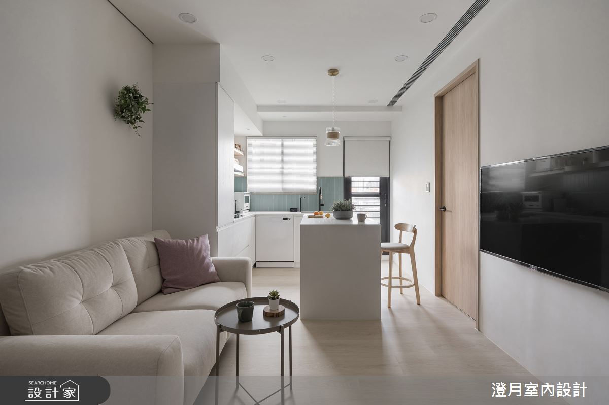 11坪預售屋＿日式無印風客廳餐廳廚房中島案例圖片＿澄月室內設計＿澄月_22之6