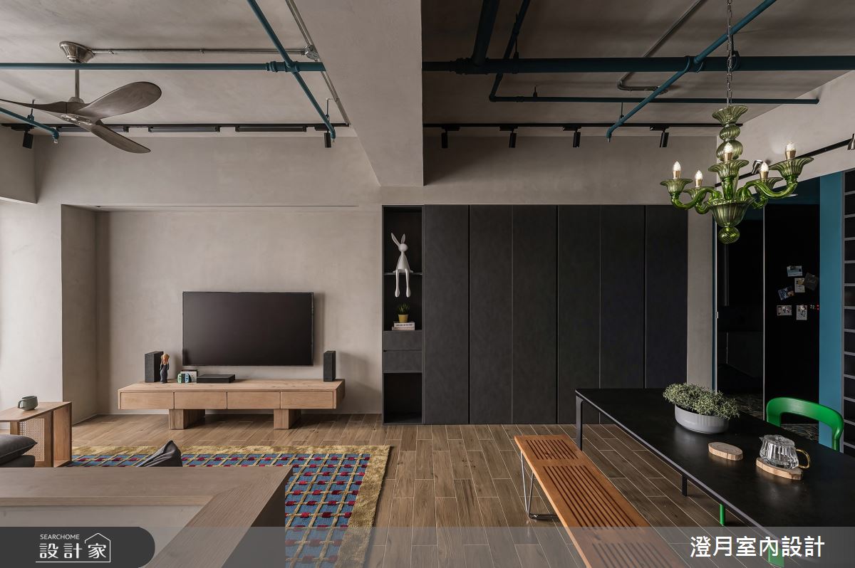 30坪預售屋＿混搭風客廳餐廳案例圖片＿澄月室內設計＿澄月_23之12