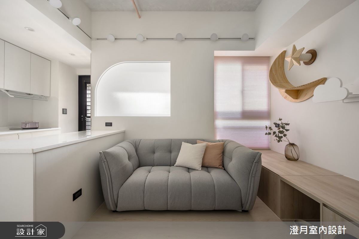 12坪預售屋＿北歐風客廳廚房中島案例圖片＿澄月室內設計＿澄月_25之13