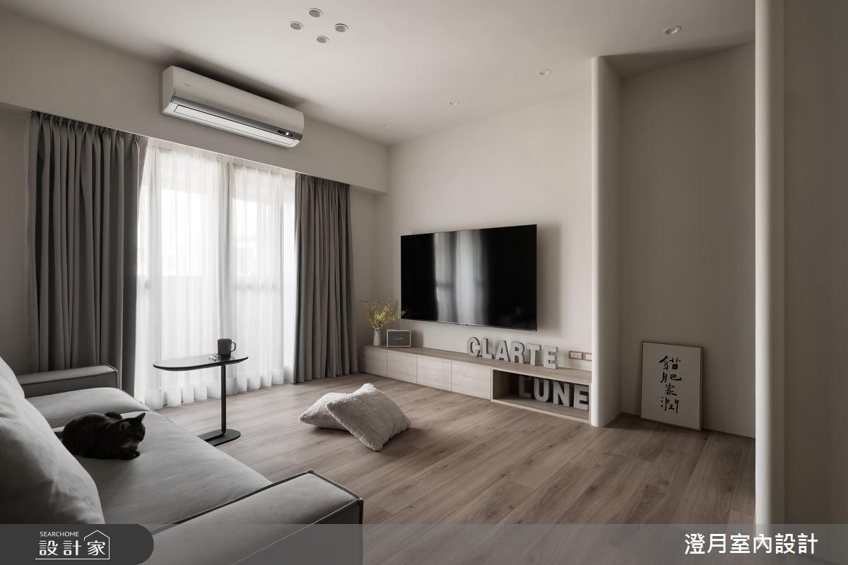 30坪老屋(16~30年)＿奶油風客廳案例圖片＿澄月室內設計＿澄月_26之4