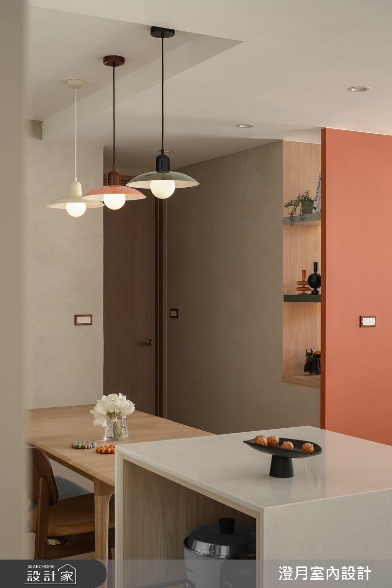 22坪新成屋(5年以下)＿北歐風餐廳中島案例圖片＿澄月室內設計＿澄月_28之112