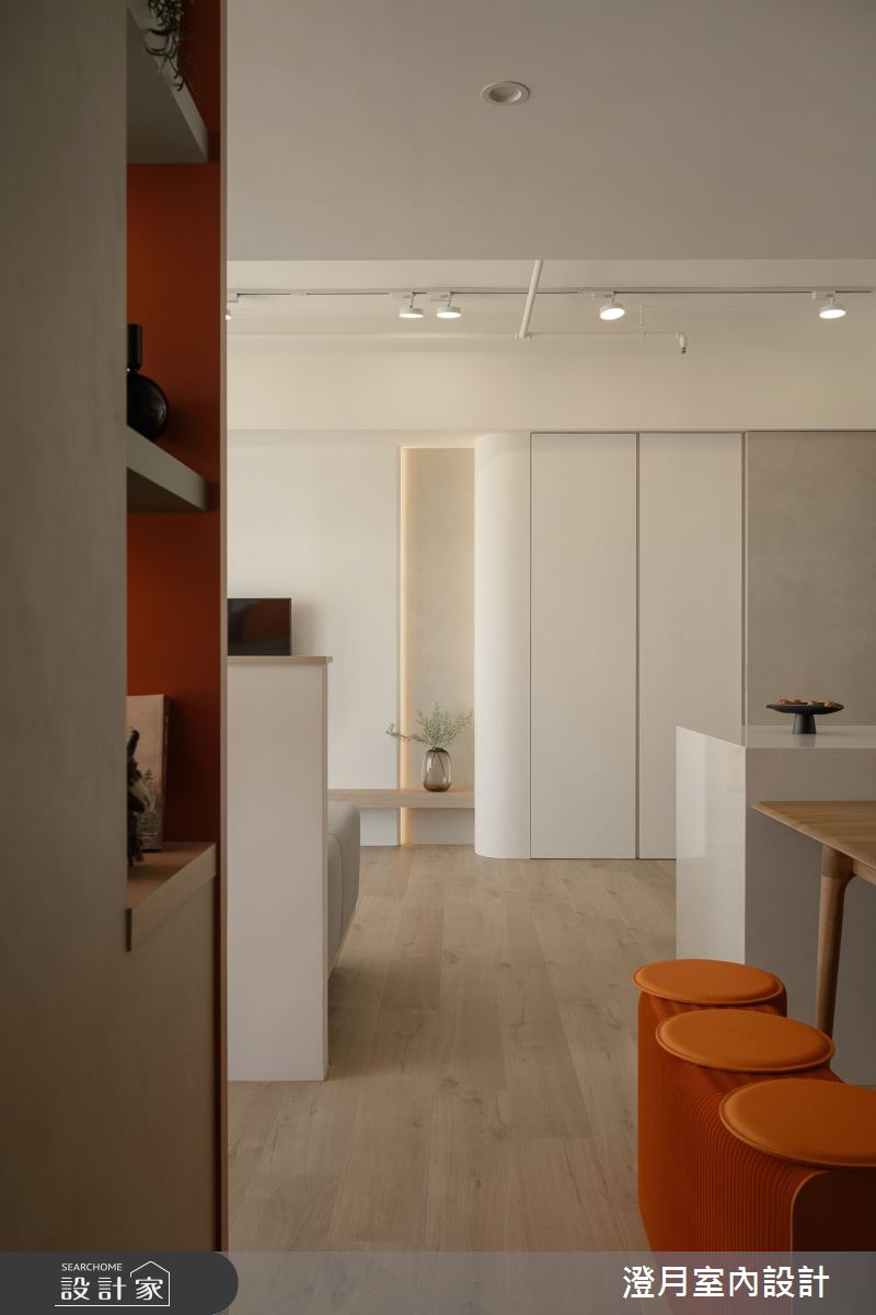 22坪新成屋(5年以下)＿北歐風餐廳中島案例圖片＿澄月室內設計＿澄月_28之3