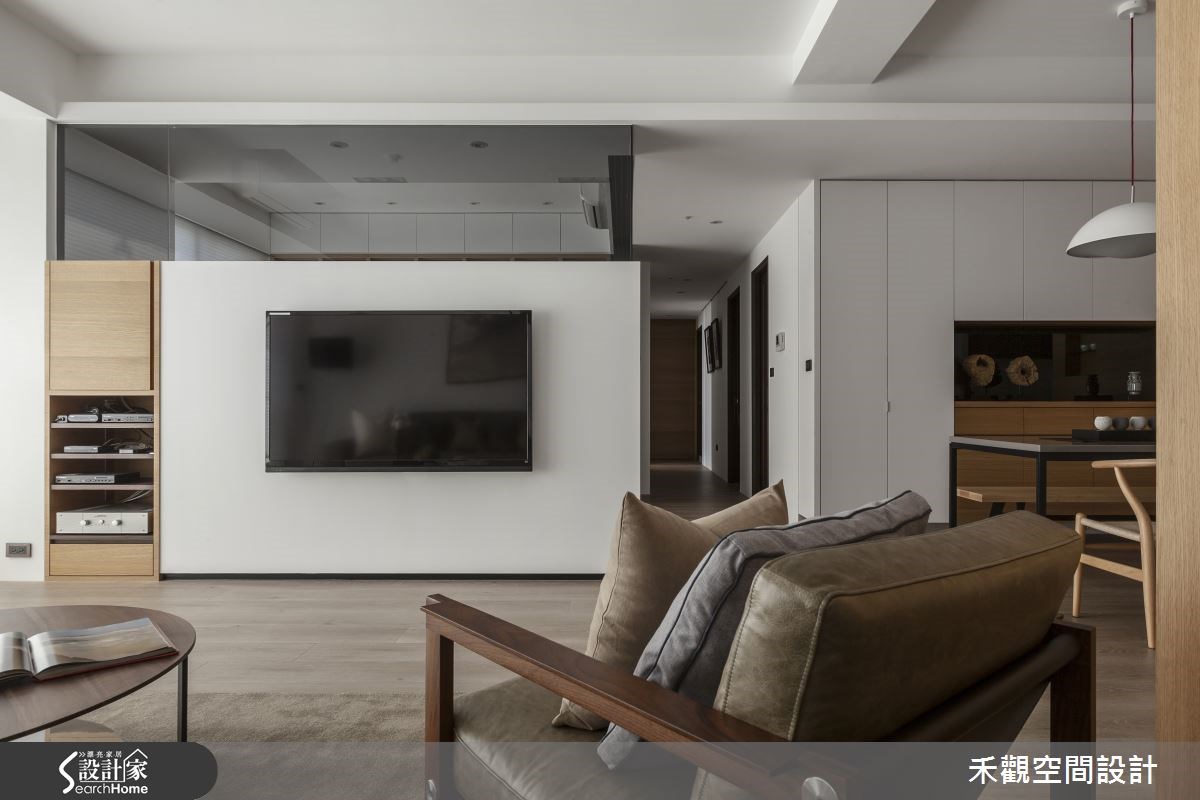 50坪新成屋(5年以下)＿現代風客廳樓梯案例圖片＿禾觀空間設計＿禾觀_14之9