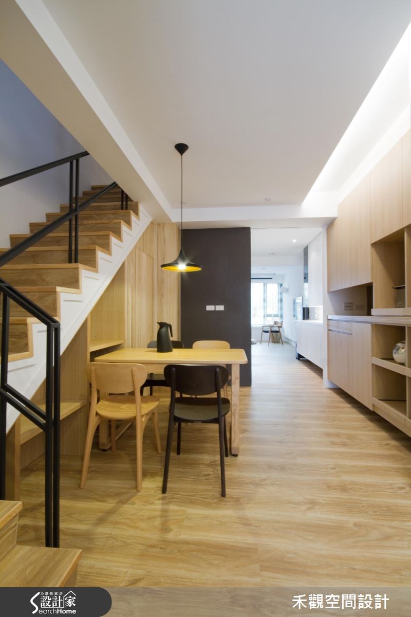 35坪老屋(16~30年)＿北歐風餐廳樓梯案例圖片＿禾觀空間設計＿禾觀_01之17