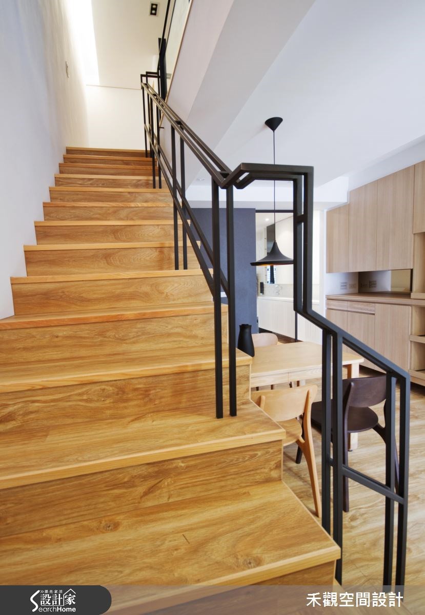 35坪老屋(16~30年)＿北歐風餐廳樓梯案例圖片＿禾觀空間設計＿禾觀_01之18