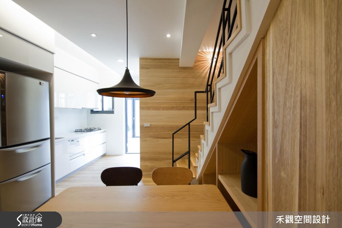 35坪老屋(16~30年)＿北歐風餐廳樓梯案例圖片＿禾觀空間設計＿禾觀_01之30