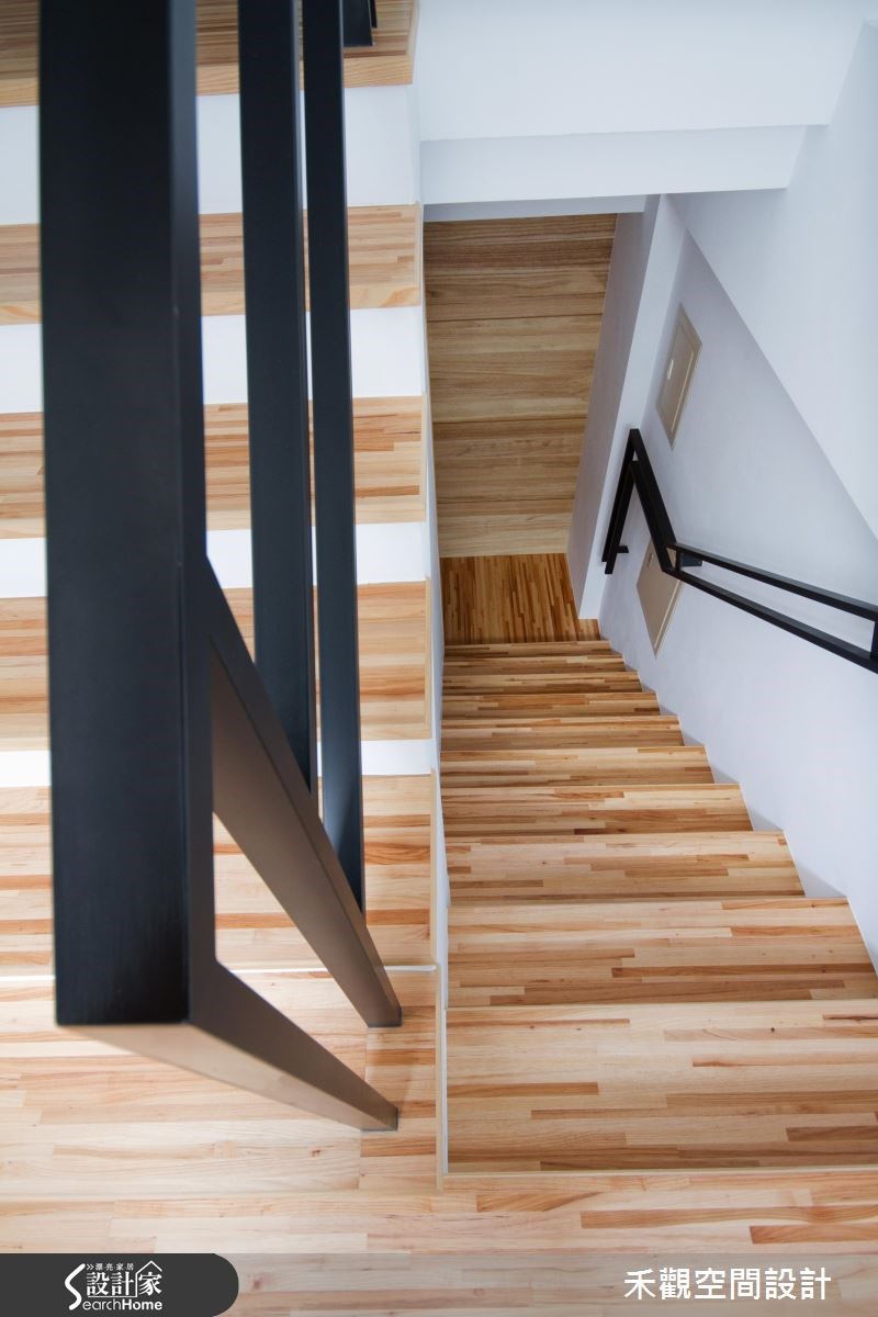 85坪新成屋(5年以下)＿休閒風樓梯案例圖片＿禾觀空間設計＿禾觀_02之23