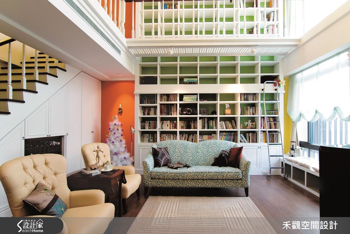 90坪新成屋(5年以下)＿美式風客廳案例圖片＿禾觀空間設計＿禾觀_06之1