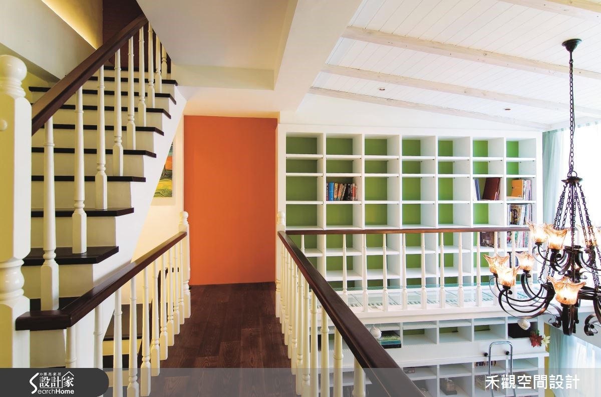 90坪新成屋(5年以下)＿美式風樓梯走廊案例圖片＿禾觀空間設計＿禾觀_06之12