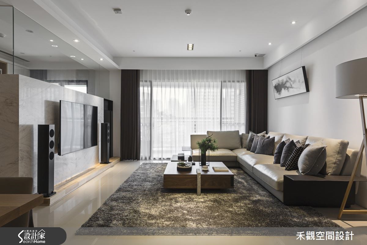 52坪新成屋(5年以下)＿現代風客廳案例圖片＿禾觀空間設計＿禾觀_11之8