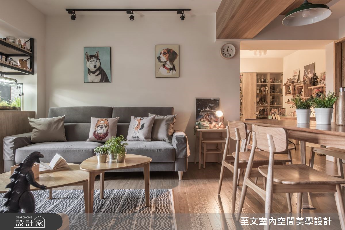 老屋(16~30年)＿北歐風客廳案例圖片＿至文室內裝修設計＿至文_時光寶盒之5