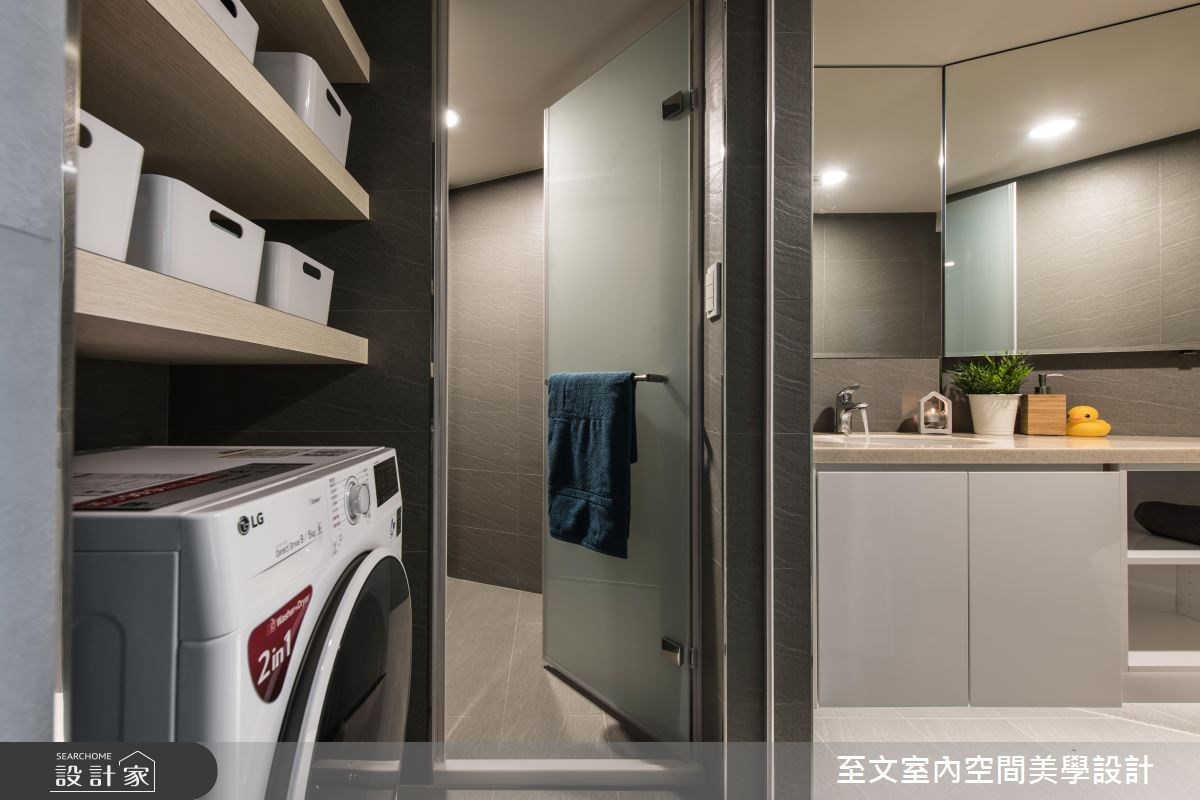 老屋(16~30年)＿北歐風浴室案例圖片＿至文室內裝修設計＿至文_時光寶盒之14