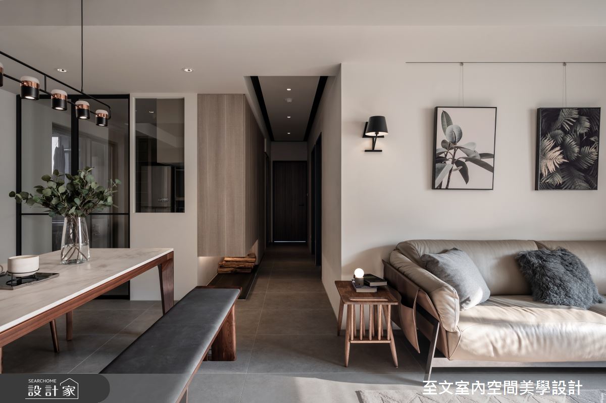 32坪中古屋(5~15年)＿現代風客廳案例圖片＿至文室內裝修設計＿至文_啟程之6