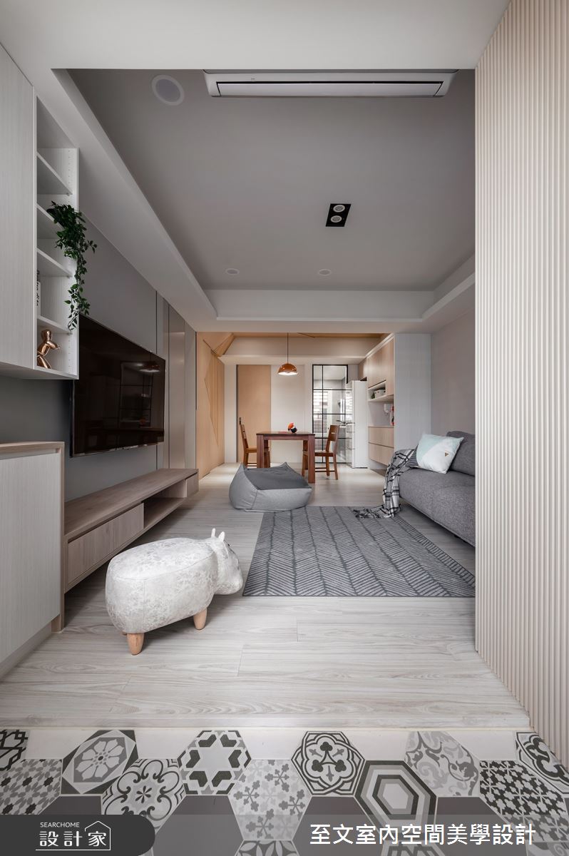 22坪老屋(16~30年)＿北歐風客廳案例圖片＿至文室內裝修設計＿至文_溫婉之1