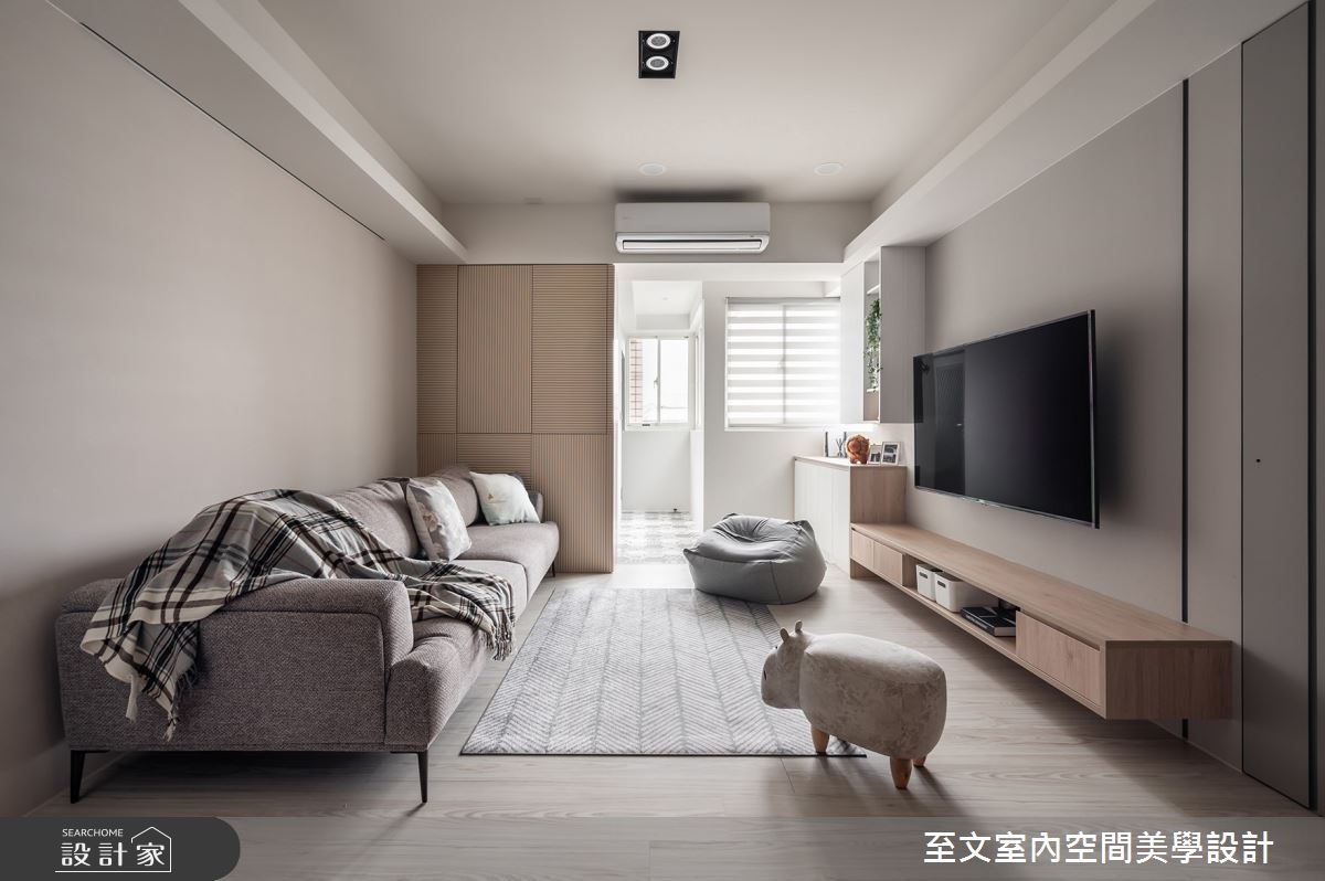 22坪老屋(16~30年)＿北歐風客廳案例圖片＿至文室內裝修設計＿至文_溫婉之4